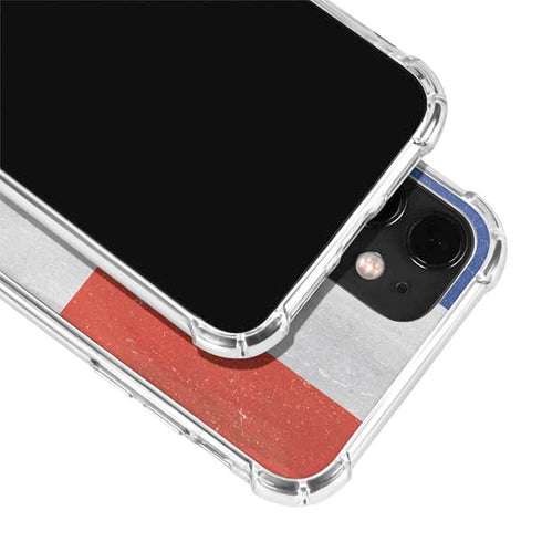 Dominican Republic Flag Distressed iPhone 12 Mini Clear Case